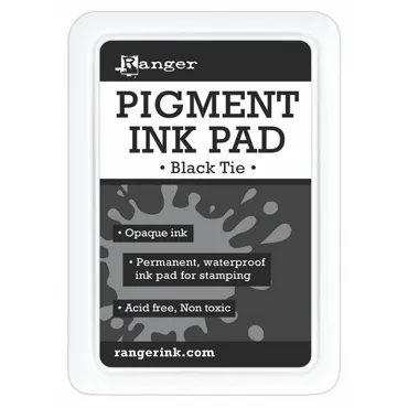 Ranger Pigment Ink Pad-Black Tie