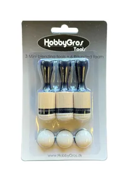 HobbyGros Blending Tools Mini + Rounded Foam 20mm