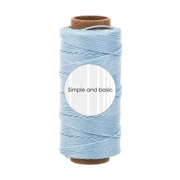 Simple and Basic Light Blue Polyester Thread 50m