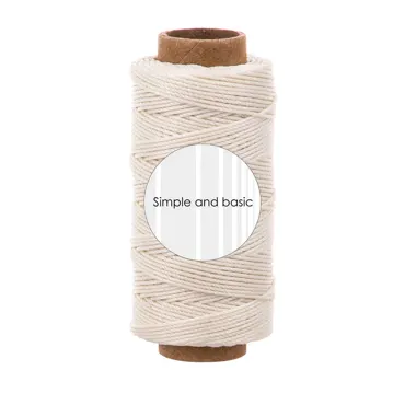 Simple and Basic Ivory Polyester Thread 50m