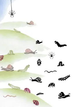 Majestix Clear Stamp Set Bugs and Snails