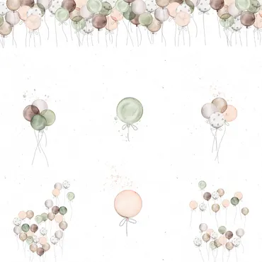 Charlie & Paulchen Glückwunsch – Vignetten Ballons