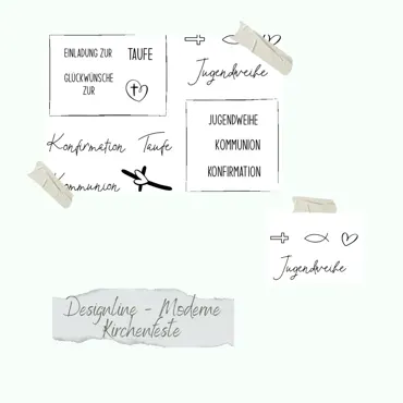 Creative-Depot Stempelset - Designline - Moderne Kirchenfeste