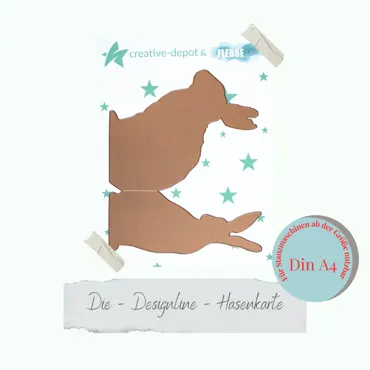 Creative-Depot Die - Designline - Hasenkarte