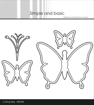 Simple and Basic Simple Butterflies Solid Dies
