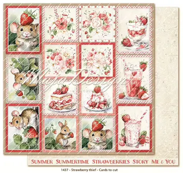 Maja Design - Strawberry thief - Cut-out-cards