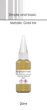 Simple and Basic Metallic Gold Ink 20ml