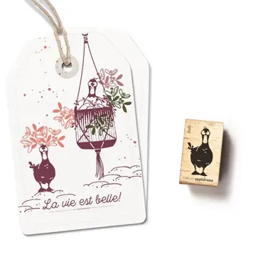 Cats on appletrees Stempel Stockente Jade