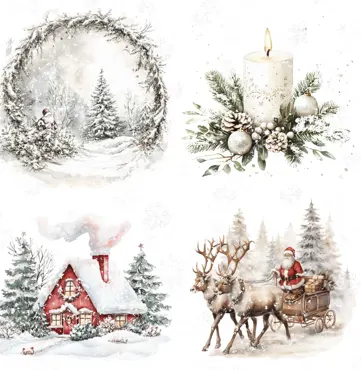 Lilly-Art Designpapier Christmas Spirit